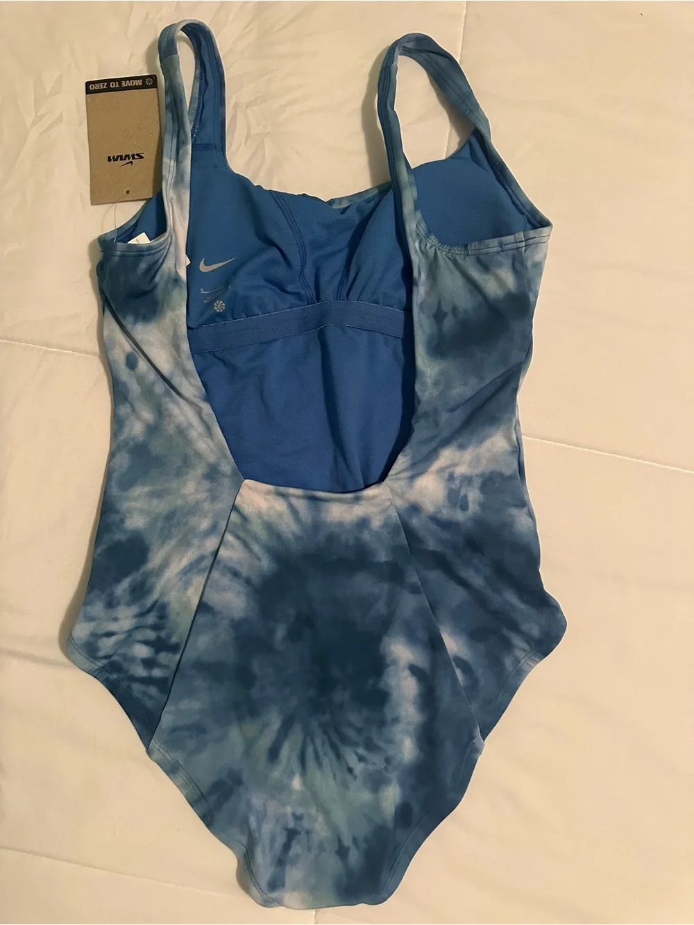 Nike Blue Tie-Dye One-Piece Swimsuit